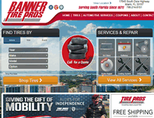 Tablet Screenshot of bannertirepros.com